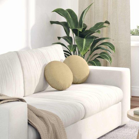 PODUSZKI NA SIEDZISKA 2 SZT. SZARY ZIELONY Ø 30CM