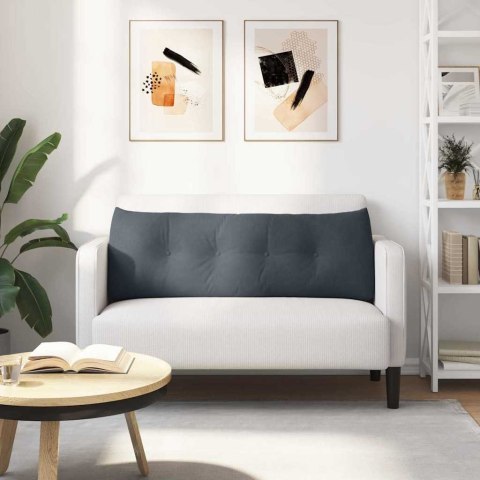 PODUSZKA NA PLECY CIEMNOSZARY 140X24X50CM AKSAMIT