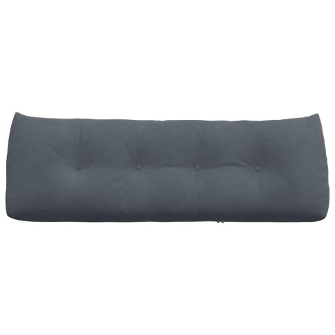 PODUSZKA NA PLECY CIEMNOSZARY 140X24X50CM AKSAMIT