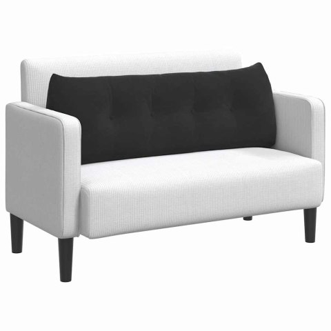 PODUSZKA NA PLECY CZARNY 140X24X50CM AKSAMIT