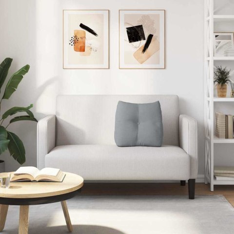 PODUSZKA NA PLECY JASNOSZARY 45X24X50CM TKANINA