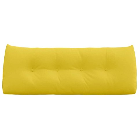 VidaXL Poduszka na plecy Jasnożółty 120 x 24 x 50 cm tkanina