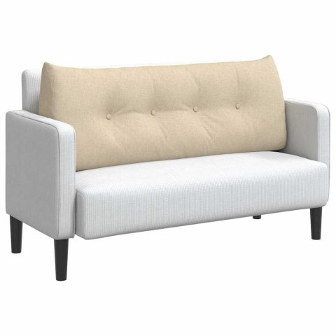 VidaXL Poduszka na plecy Kremowy 120 x 24 x 50 cm tkanina