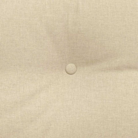 VidaXL Poduszka na plecy Kremowy 120 x 24 x 50 cm tkanina