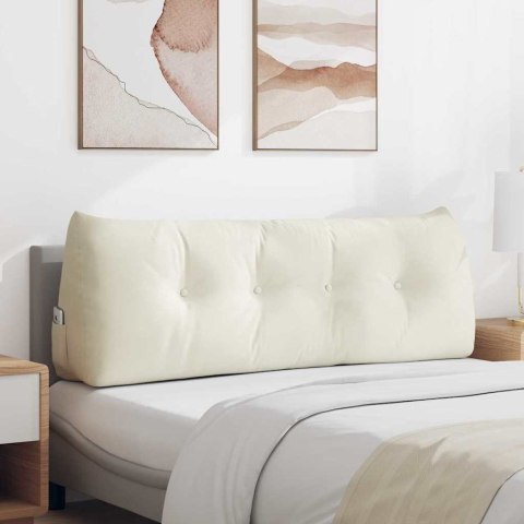 PODUSZKA NA PLECY KREMOWY 140X24X50CM AKSAMIT