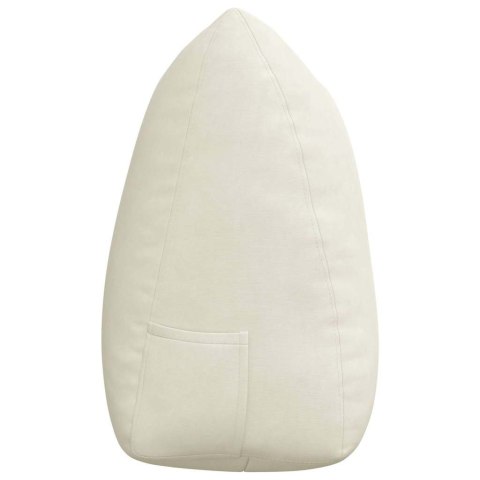 PODUSZKA NA PLECY KREMOWY 140X24X50CM AKSAMIT