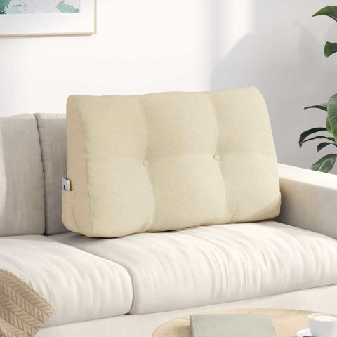 VidaXL Poduszka na plecy Kremowy 80 x 24 x 50 cm tkanina