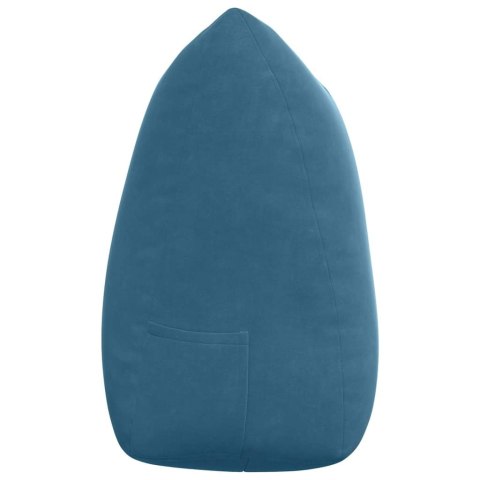 PODUSZKA NA PLECY NIEBIESKI 140X24X50CM AKSAMIT