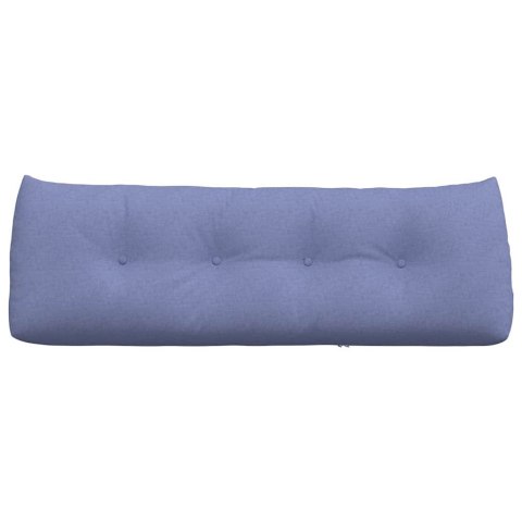 VidaXL Poduszka na plecy Niebieski dżins 140 x 24 x 50 cm tkanina