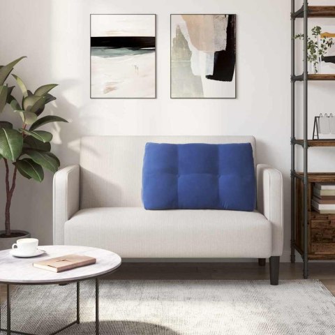 PODUSZKA NA PLECY NIEBIESKI POLICYJNY 80X24X50CM AKSAMIT