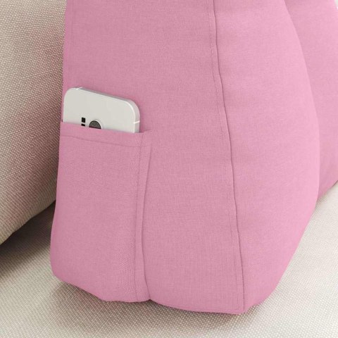 VidaXL Poduszka na plecy Różowy 60 x 24 x 50 cm tkanina