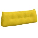 VidaXL Poduszka na plecy Żółty 140 x 24 x 50 cm Aksamit
