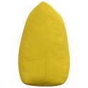 VidaXL Poduszka na plecy Żółty 140 x 24 x 50 cm Aksamit