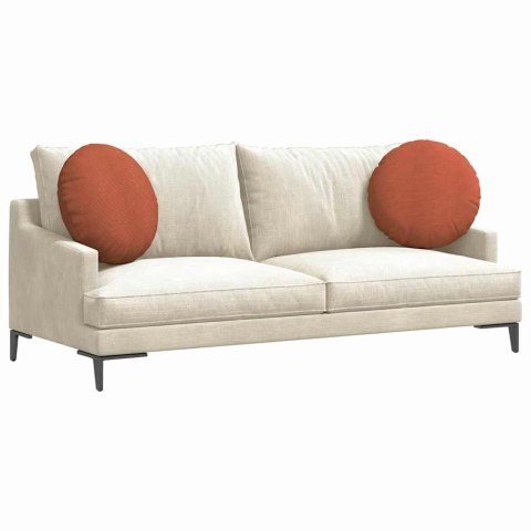 PODUSZKI NA SIEDZISKA 2 SZT. CZERWONO-POMARAŃCZOWY Ø 50CM