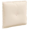 VidaXL Poduszka na plecy Beżowy 50 x 45 cm Tkanina mikrofibrowa