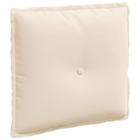VidaXL Poduszka na plecy Beżowy 50 x 45 cm Tkanina mikrofibrowa
