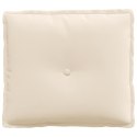 VidaXL Poduszka na plecy Beżowy 50 x 45 cm Tkanina mikrofibrowa