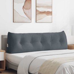 PODUSZKA NA PLECY CIEMNOSZARY 160X24X50CM AKSAMIT