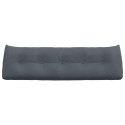 PODUSZKA NA PLECY CIEMNOSZARY 160X24X50CM AKSAMIT