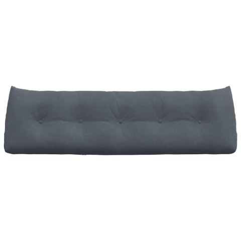 PODUSZKA NA PLECY CIEMNOSZARY 160X24X50CM AKSAMIT