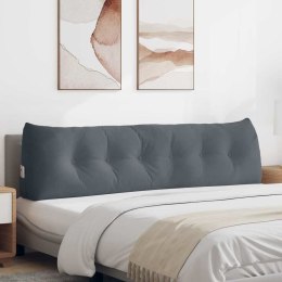 PODUSZKA NA PLECY CIEMNOSZARY 180X24X50CM AKSAMIT