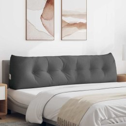 PODUSZKA NA PLECY CIEMNOSZARY 180X24X50CM TKANINA