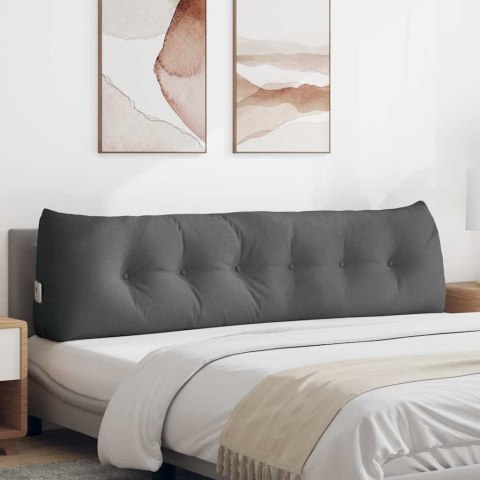 PODUSZKA NA PLECY CIEMNOSZARY 180X24X50CM TKANINA