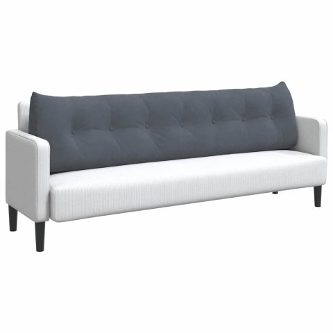 PODUSZKA NA PLECY CIEMNOSZARY 200X24X50CM AKSAMIT