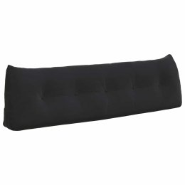 PODUSZKA NA PLECY CZARNY 160X24X50CM AKSAMIT