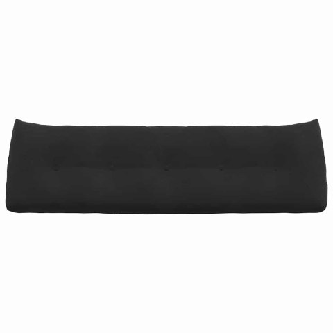 PODUSZKA NA PLECY CZARNY 160X24X50CM AKSAMIT