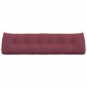 VidaXL Poduszka na plecy Czerwone wino 180 x 24 x 50 cm tkanina