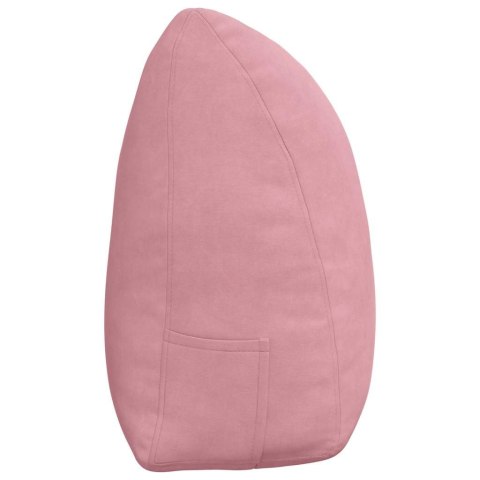 VidaXL Poduszka na plecy Różowy 160 x 24 x 50 cm Aksamit