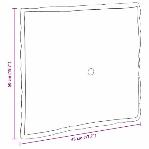 VidaXL Poduszka na plecy Różowy 50 x 19 x 45 cm tkanina