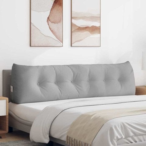 VidaXL Poduszka na plecy Szary chmur 180 x 24 x 50 cm tkanina
