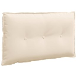 VidaXL Poduszka na plecy Beżowy 80 x 50 cm Tkanina mikrofibrowa