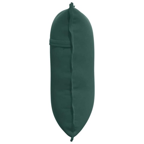 PODUSZKA NA PLECY CIEMNA ZIELEŃ 60X50CM TKANINA SZTRUKSOWA