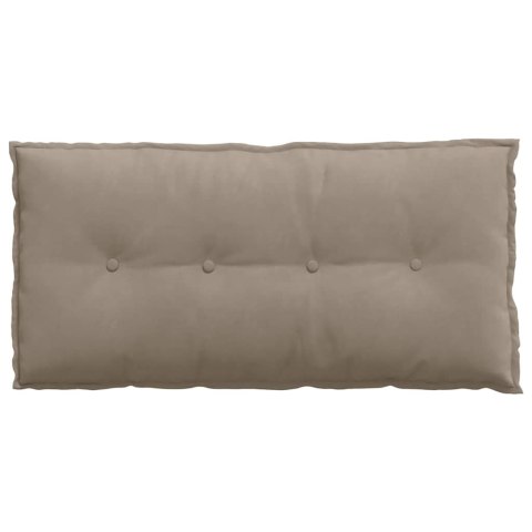 VidaXL Poduszka na plecy Ciemnoszary 100 x 50 cm Tkanina mikrofibrowa