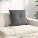 VidaXL Poduszka na plecy Ciemnoszary 60 x 50 cm Tkanina mikrofibrowa