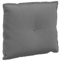 VidaXL Poduszka na plecy Ciemnoszary 60 x 50 cm Tkanina mikrofibrowa