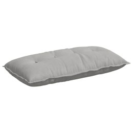 VidaXL Poduszka na plecy Jasnoszary 100 x 50 cm Tkanina mikrofibrowa
