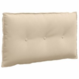 VidaXL Poduszka na plecy Kremowy 80 x 50 cm Tkanina mikrofibrowa