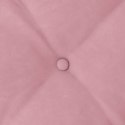 VidaXL Poduszka na plecy Różowy 60 x 50 cm Tkanina sztruksowa