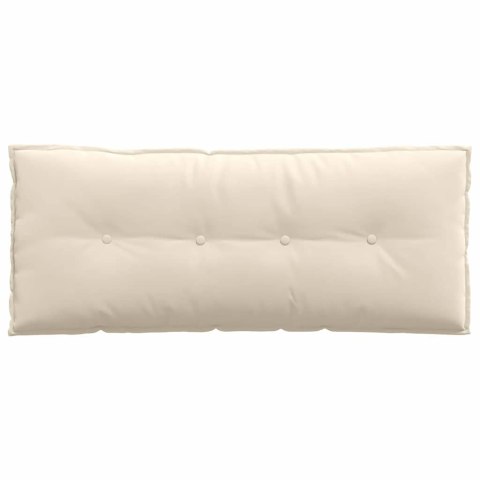 VidaXL Poduszka na plecy Beżowy 120 x 50 cm Tkanina mikrofibrowa