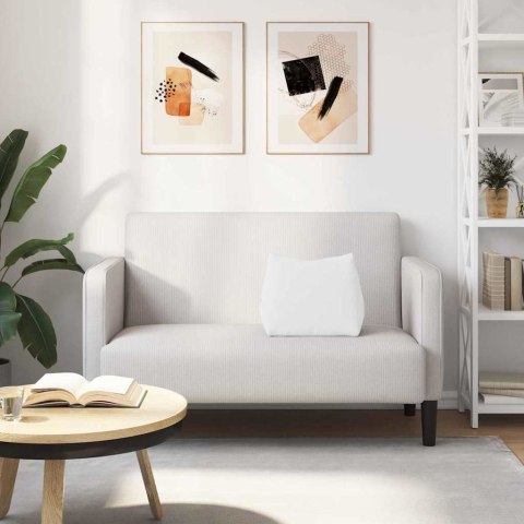 PODUSZKA NA PLECY BIAŁY 45X20X35CM TKANINA