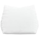 PODUSZKA NA PLECY BIAŁY 45X20X35CM TKANINA
