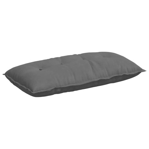 VidaXL Poduszka na plecy Ciemnoszary 100 x 50 cm Tkanina mikrofibrowa