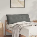 VidaXL Poduszka na plecy Ciemnoszary 120 x 50 cm Tkanina mikrofibrowa
