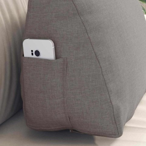 PODUSZKA NA PLECY CIEMNOSZARY 45X20X35CM TKANINA