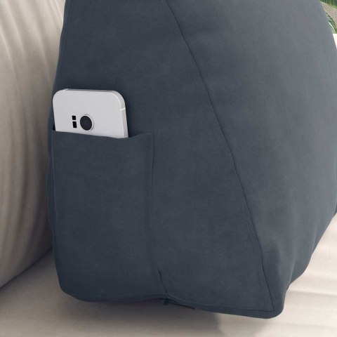 PODUSZKA NA PLECY CIEMNOSZARY 45X20X35CM