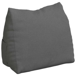 PODUSZKA NA PLECY CIEMNOSZARY 60X20X50CM TKANINA